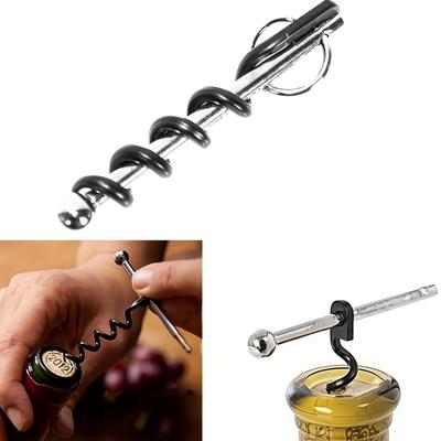 Portable Stainless Steel Corkscrew  Portable Wine Bottle Opener Mini Stainless Steel Cork Screw Bottle Corkscrew .