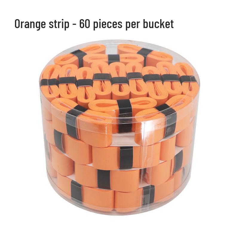 Elastic Perforated PU Leather Overgrip for Badminton, Tennis & Table Tennis Rackets, Fishing Rods with Ribbed Sweatband