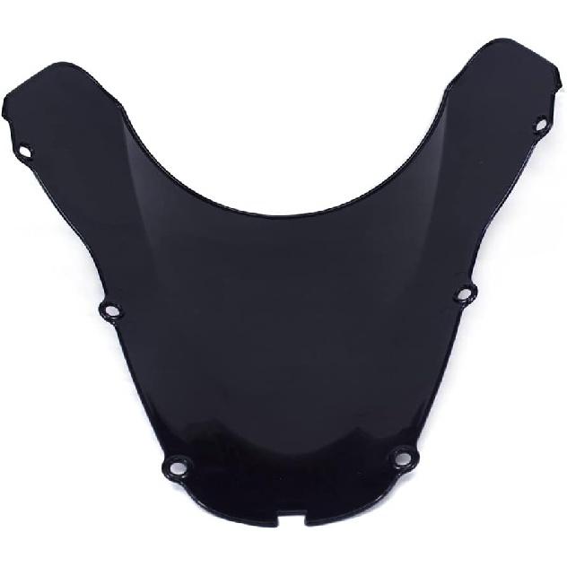 WYNMOTO Motorcycle Double Bubble Windshield Windscreen Fit for Honda CBR929RR 2000-2001 CBR900RR 00 01 Black