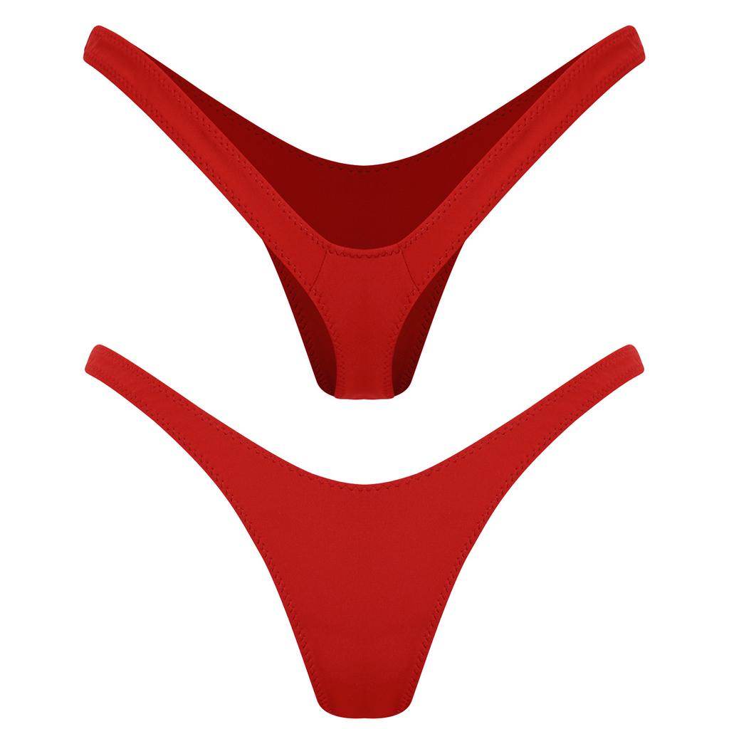 Womens V Shape Thong T-back G-string Panties Mini Bikini Briefs