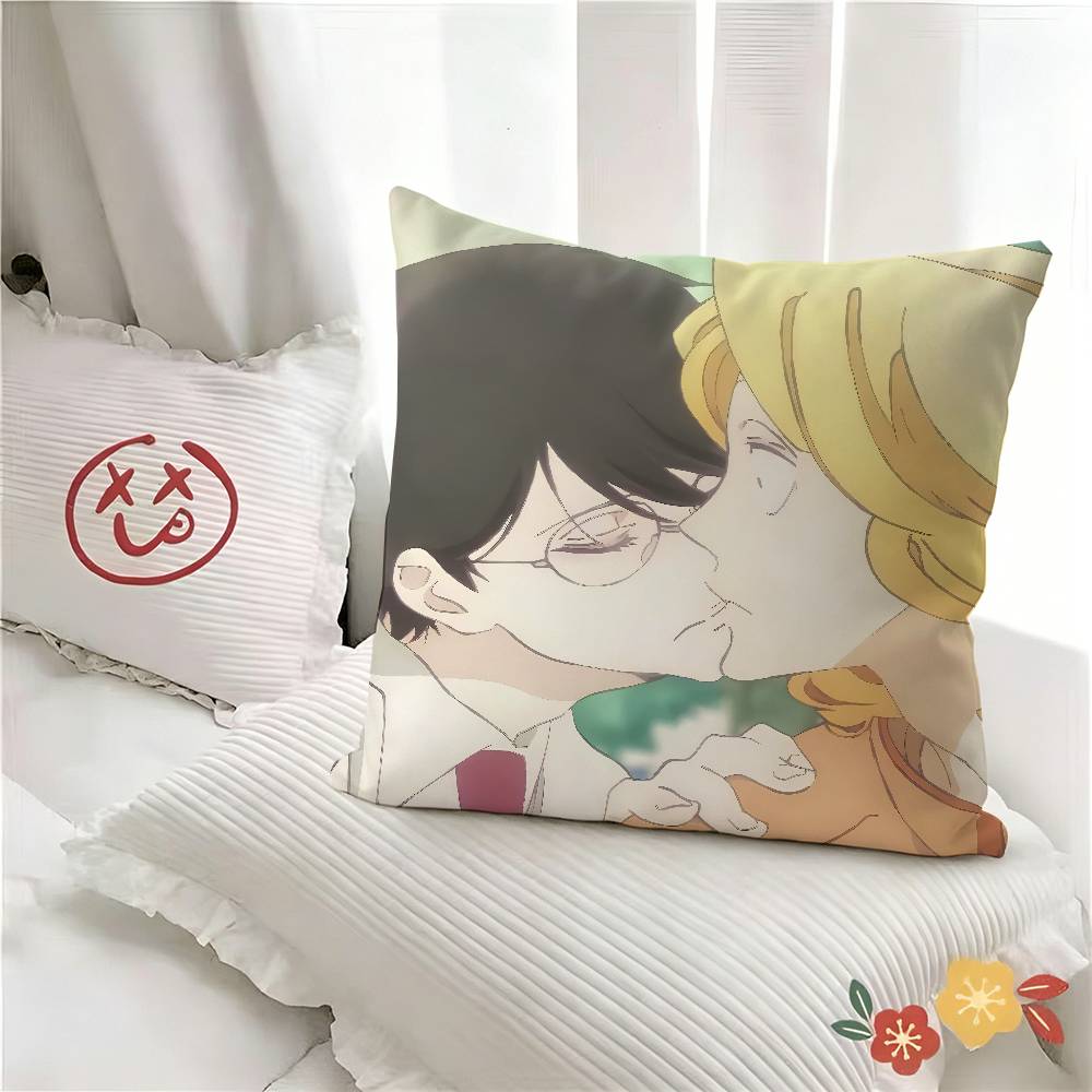 Pc Anime Doukyuusei Rihito Sajo Hikaru Kusakabe Pillow Case Fashion Square Pillowcase Bedroom Sofa Room Ins Decoration Leisure