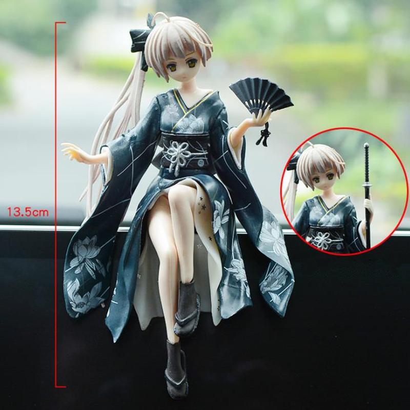 New 14cm Yosuga no Sora Anime Figure Kasugano Sora Sexy Bunny Girl  Model Host Computer Chassis Decor Car Ornaments Toy have box