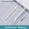 ZISIZ Premium Individually Wrapped Disposable Fork and Spoon