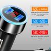 Car Charger Dual USB Super Fast Charging Car Charger Adapter 3.1A Aluminum Alloy Cigarette Lighter Adapter Voltmeter LCD Display