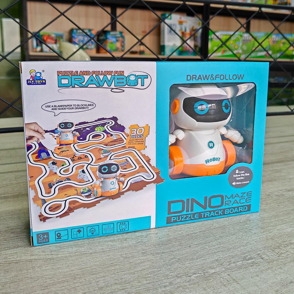Follow The Track Robot Kindergarten Puzzle Programming Toy With Sound And Light