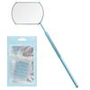 1Pc Handheld Square Eyelash Extension Inspection Mirror, Stainless Steel Eyelash Extension Auxiliary Tool