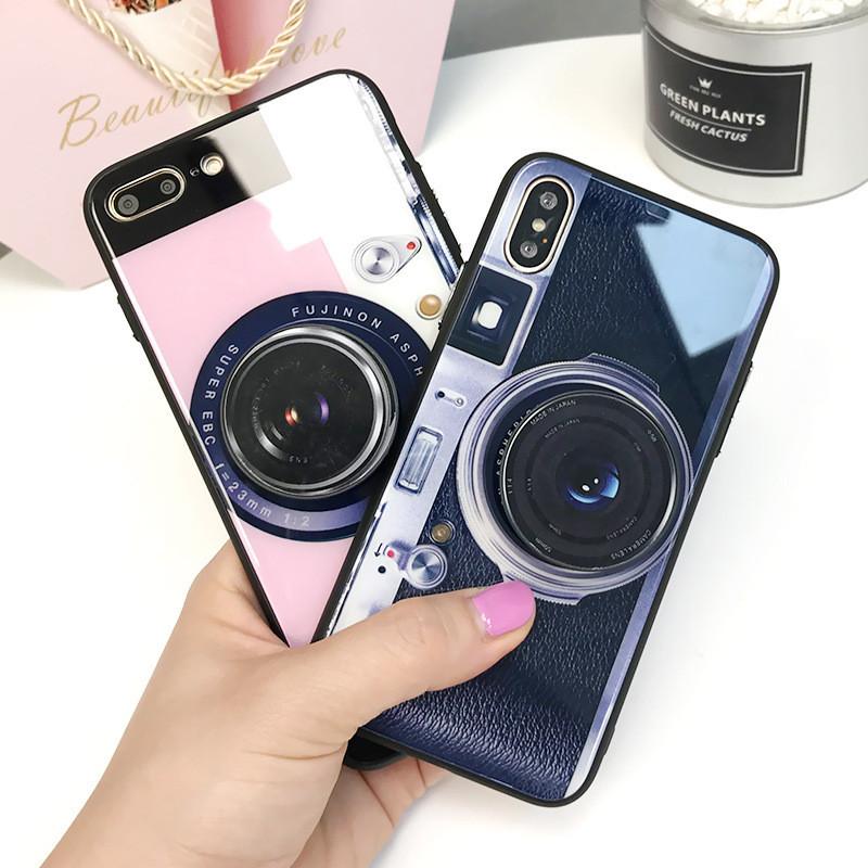 3d Ultra Thin Old Vintage Styles Case Camera Stand Case For Iphone Plus X876