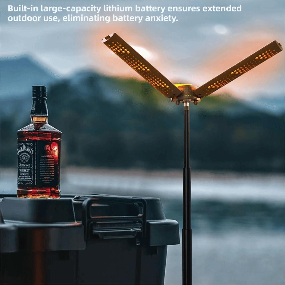 Stepless Dimming Folding Camping Light Multi-color Lighting Outdoor Waterproof Lamp  Camping Use