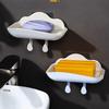Newcomer 0.01: Punch-Free Adhesive Soap Dish with Draining Hooks for Bathroom or Dorm