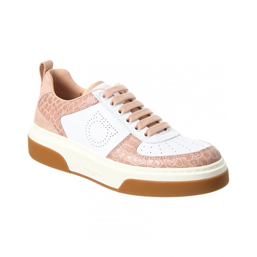 

Salvatore Ferragamo Кроссовки Ferragamo Cassina Low коричневые
