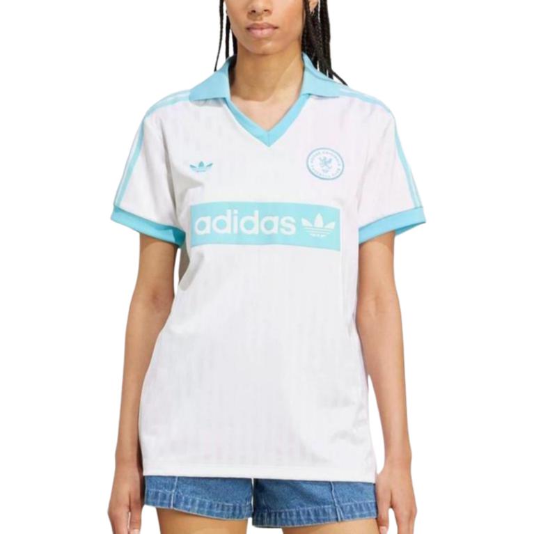 Adidas Originals Polo Collar Short Sleeve Comfortable Regular T-Shirt Women T-Shirts JZ0848