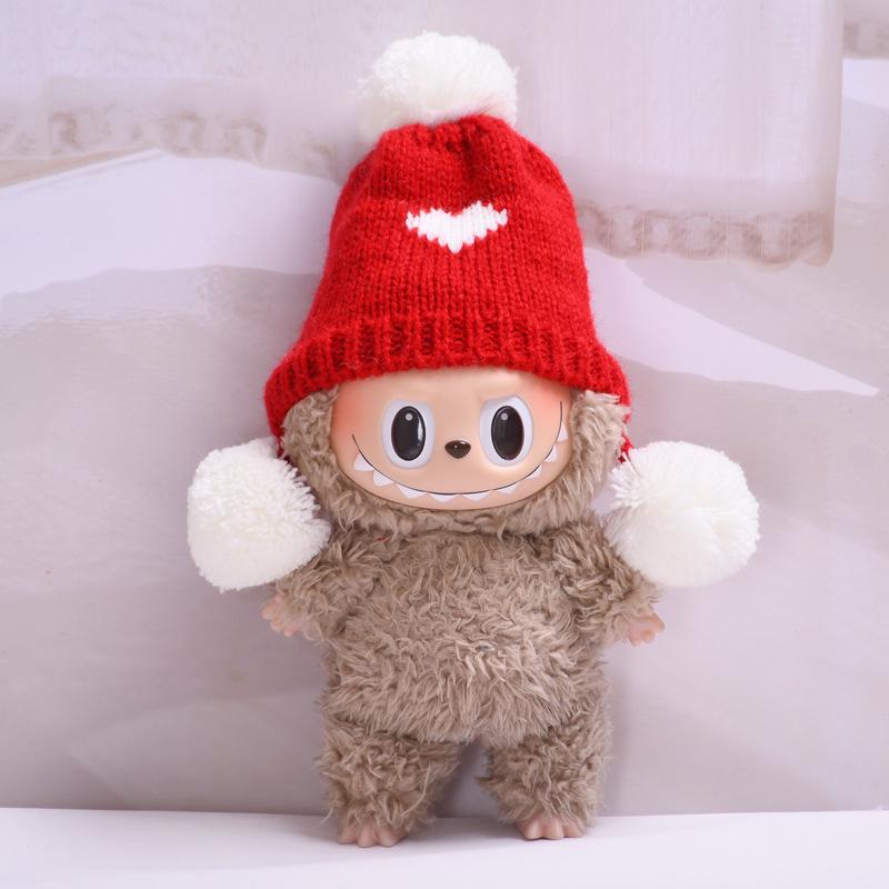 Pandantiv pălărie Labubu de 17 cm: Accesoriu vestimentar/Breloc/Amulet pentru geantă de umăr/Cană cu apă