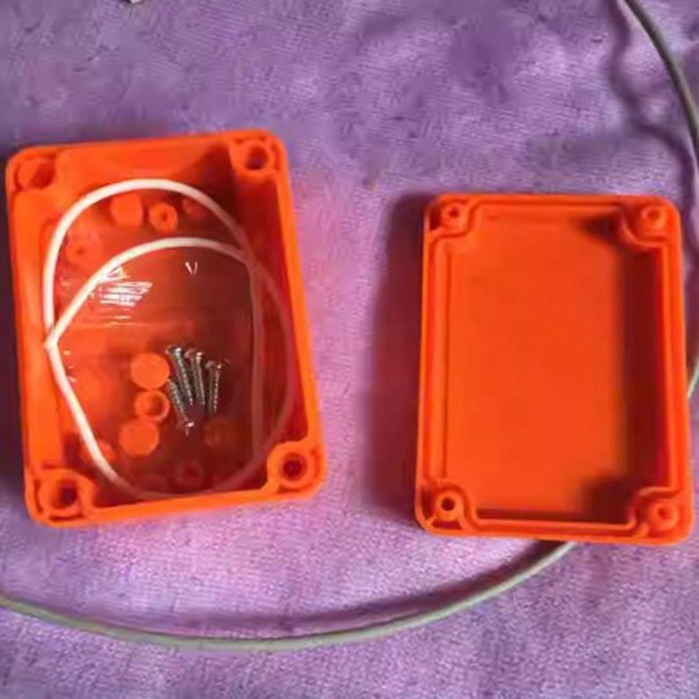 IP67 Waterproof Enclosure Junction Housing Box ABS Plastic Orange Color Electronic Project Case Electrical Project Box