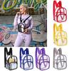 Pvc Transparent Backpack  Simple Lightweight Backpack Cute Mini Clear Bags Waterproof Travel Schoolbag Sports Bags