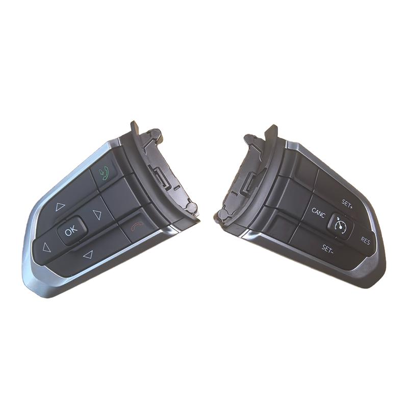 Car steering wheel quick control switch cruise button music bluetooth RES hands-free switch for Jeep Compass Cherokee Commander