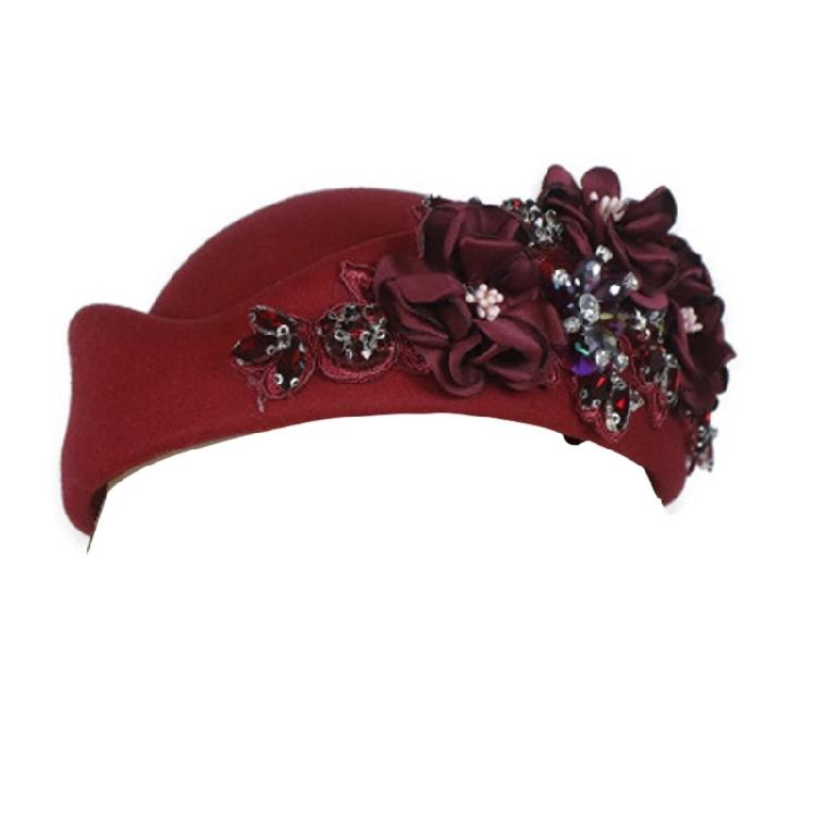 Classical Jeweled Beret Hat 11 Multicolor Choices Lightweight Construction Perfect For Travel Event And Casual Outfits