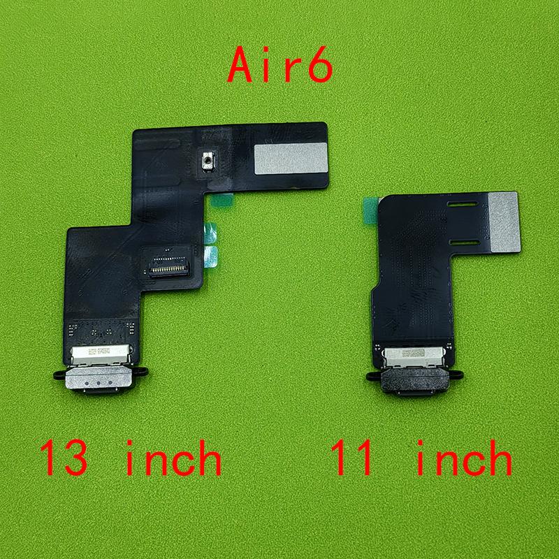 

1pcs USB Charging Port Board For iPad Air 6 2024 M2 11 13 Inch A2898 A2899 A2900 A2902 A2903 A2904 Charging Connector Flex Cable 11 inch Black