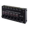 Stereo 6 Channel Mixer Sound Mixer 6 Stereo Distributor Volumes Control Mixing for Electric Guitar Keyboards Drum