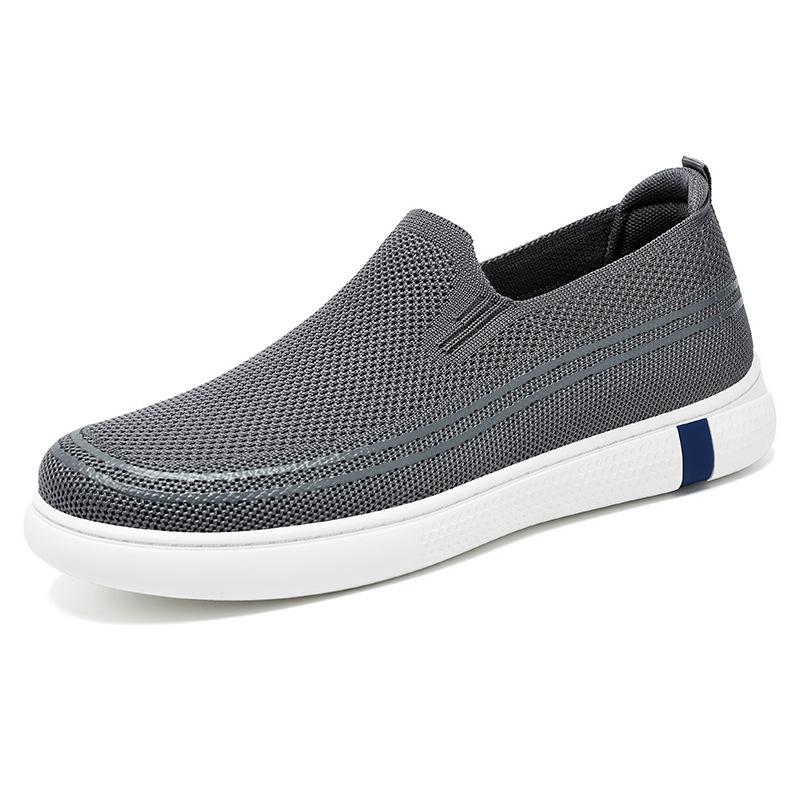 Fashion Men Shoes Summer Fashion Casual Mesh Breathable Slip on Platform Shoes Plus Size 39-44 Sneakers Non-slip Flats Loafers