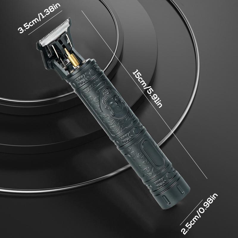 Black Bodhisattva razor hair clipper hair tools support TYPE-C rechargeable travel with you.