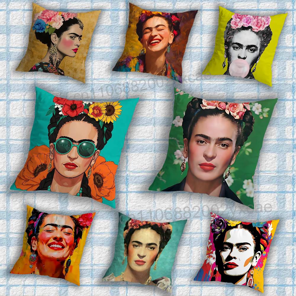 Printed Art Frida Kahlo pillow cover living room sofa cushion cover bedroom room bed pillow cover home decoration