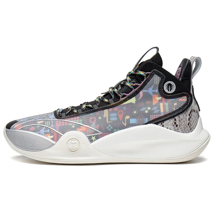 

New LiNing CJ 1 CJ 1 Anti Slip And Wear Resistant Lightweight Mid Top Basketball Shoes Black White ABAR019-22 41