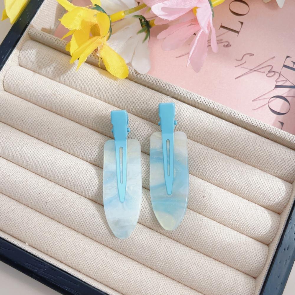 

2 шт./компл. заколки для волос без изгиба для женщин и девочек, акриловые заколки для укладки волос без заломов, маленькие заколки для челки, бесшовные заколки, аксессуары S1-Blue