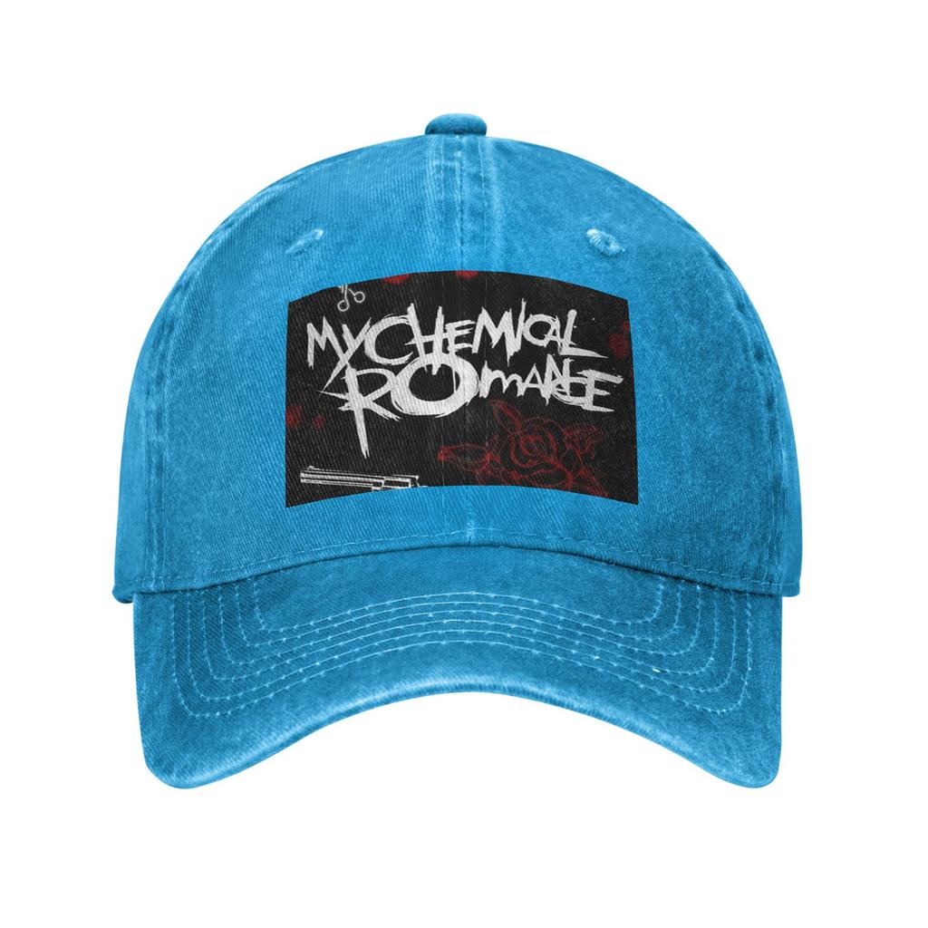 Mcr Band Punk Rock My Chemical RoUnisexce Denim Cap Casual Baseball Caps Adjustable Hat Summer Unisex Baseball Hats
