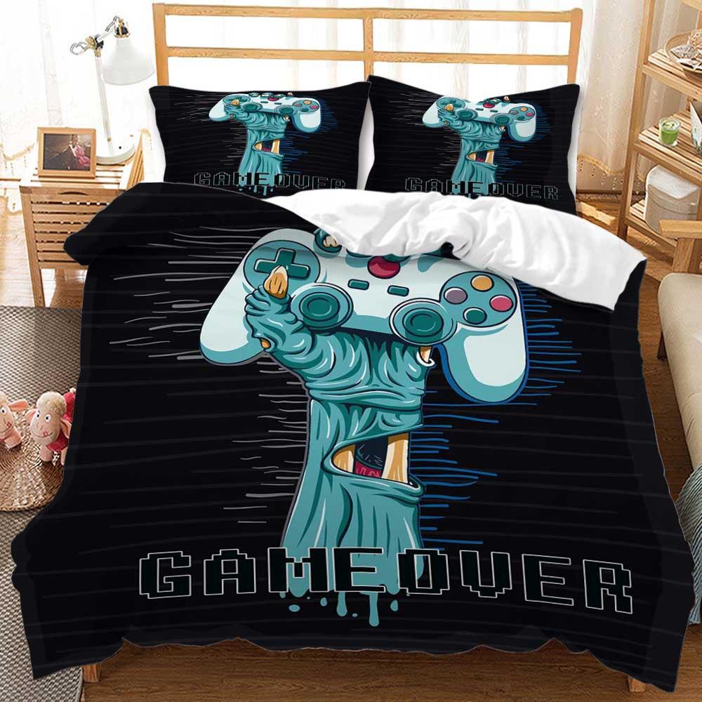 3D Digital Printing Kit Gamepad Three-Piece Quilt Cover