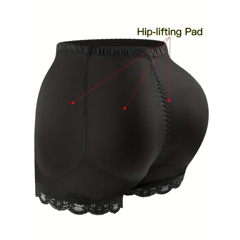 Full gren Höjning av höfter Mellanhög midja Spetskant Stöddel för skinkor Korsett Kroppsformande Boxershorts