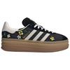 adidas Womens Gazelle Bold 'Black Floral' (women's sizes) Black / White / Gum Skateboard Shoes IH1922