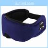 Light Blocking And Noise Reducing Plush Sleep Eye Mask With Bluetooth Earphones