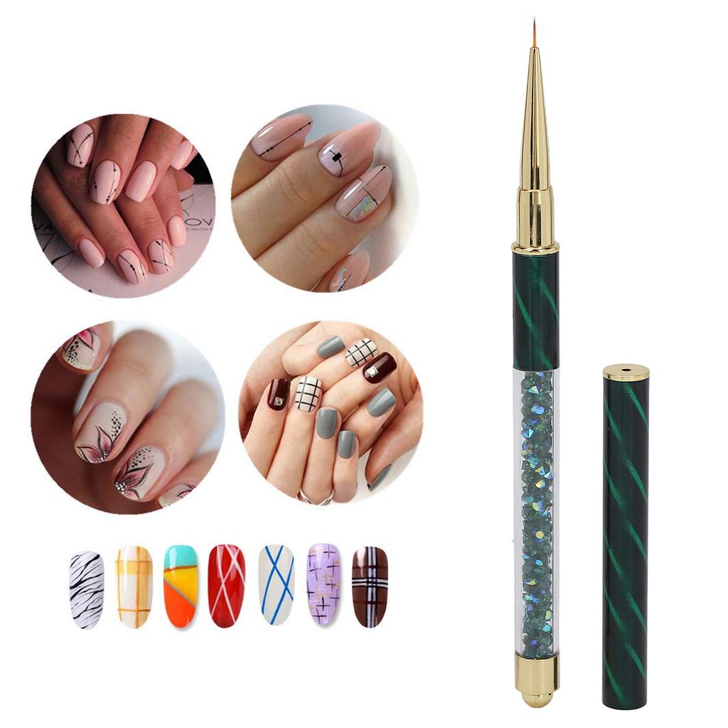 Manicure Liner Pen Nail Rhinestone Picker Dotting Pen Nail Art Decoration Tool for Household Nail Shop