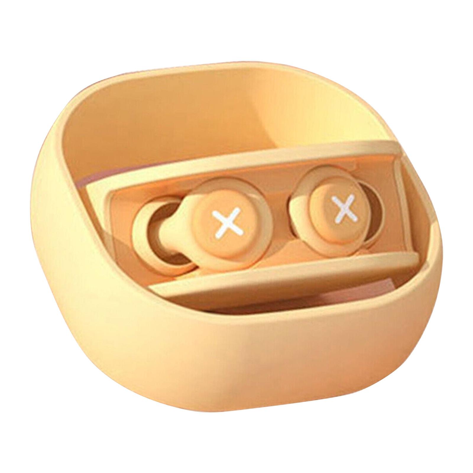 

1 пара силиконовых берушей, звукоизоляция, шумоподавление, 3 слоя, беруши для сна, легкие, портативные, для спортивного плавания жёлтый