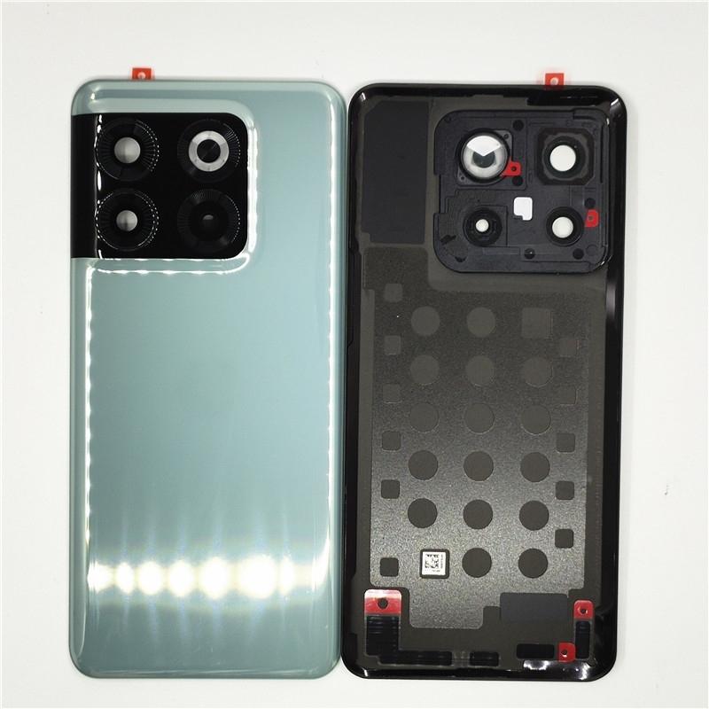 Glass Battery Cover For Oneplus 10T CPH2415 Back Lid Door Rear Housing With Camera Lens