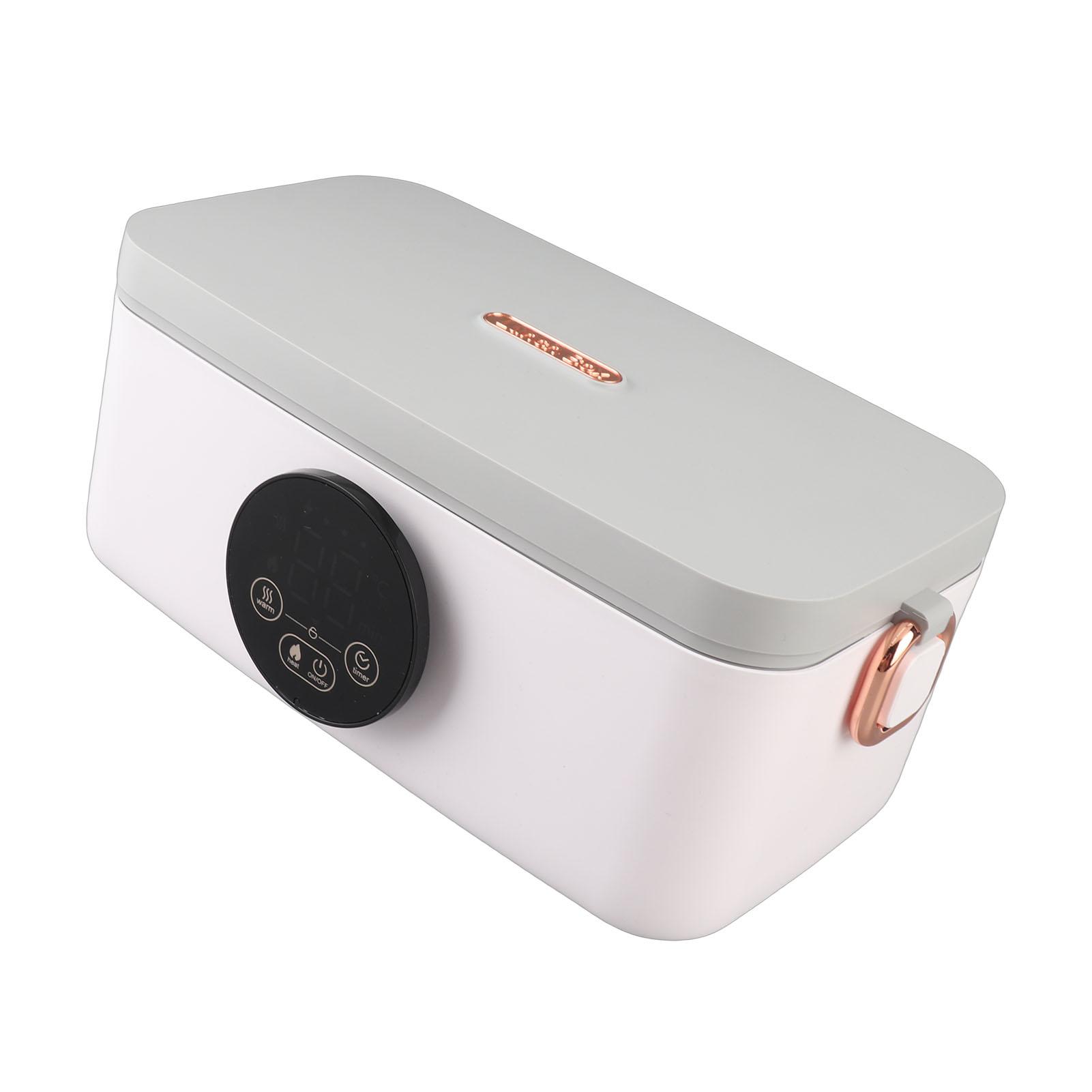 60W Electric Hted Lunch Box, 1L Stainless Steel Portable Cordless Food Hter Lunch Warmer, 16000mah Rechargble Self Hting Lunch Box for   Work Sc