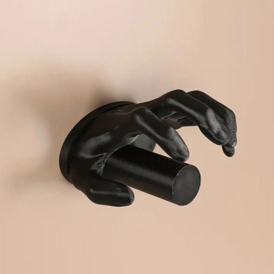 Hand-Shaped Tissue Holder Resin Toilet Paper Roll Stand Easy Installation Bathroom Kitchen Napkin Organizer