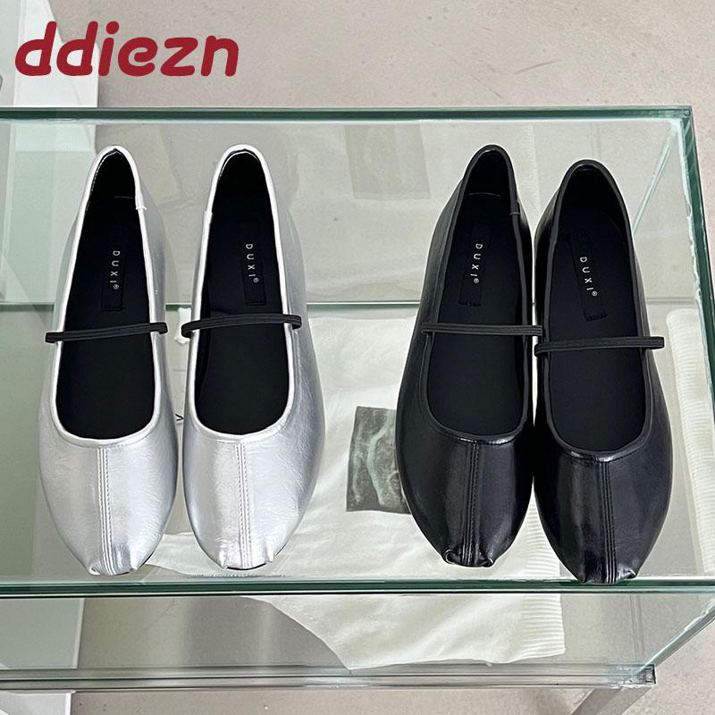 Fashion Female Shallow Comfortable Ballet Flats Shoes For Ladies 2025 New Casual Fashion Elastic Band Women Mary Janes Flats Shoes
