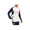 Adidas Letter Brand Logo Print Striped Retro Football Color Block Long Sleeve T-Shirt Men Tops Gray White HT4437