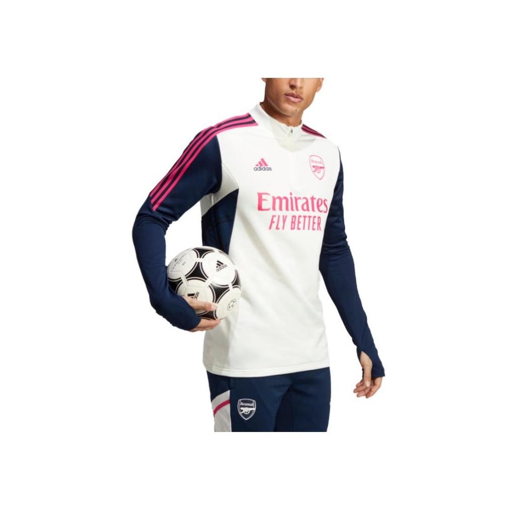Adidas Letter Brand Logo Print Striped Retro Football Color Block Long Sleeve T-Shirt Men Tops Gray White HT4437