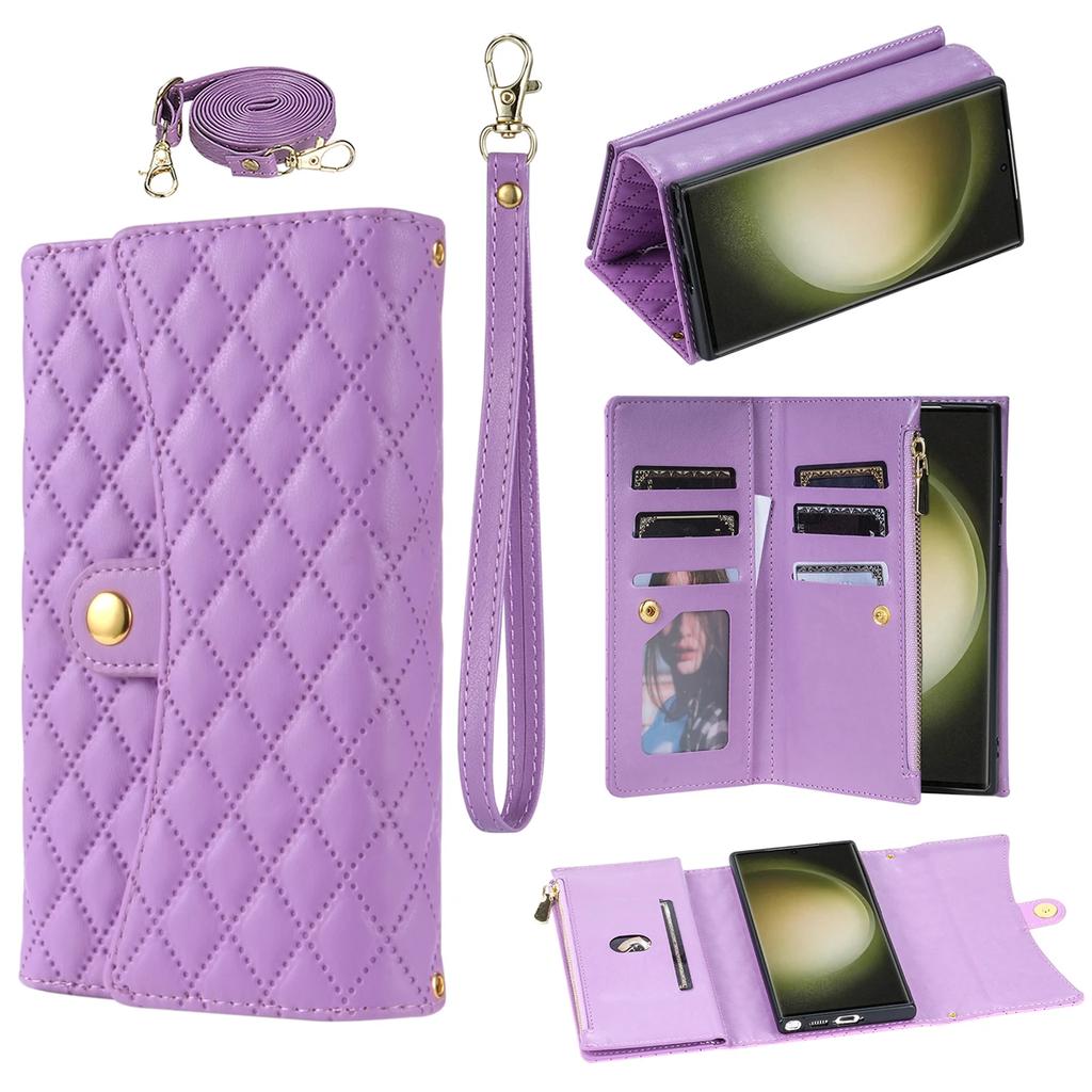 Crossbody Leather Case For Samsung Galaxy A16 A36 A56 A06 A15 A25 A35 A55 A14 A24 A34 A54 A13 A23 A33 A53 A05S A04S Wallet Cover