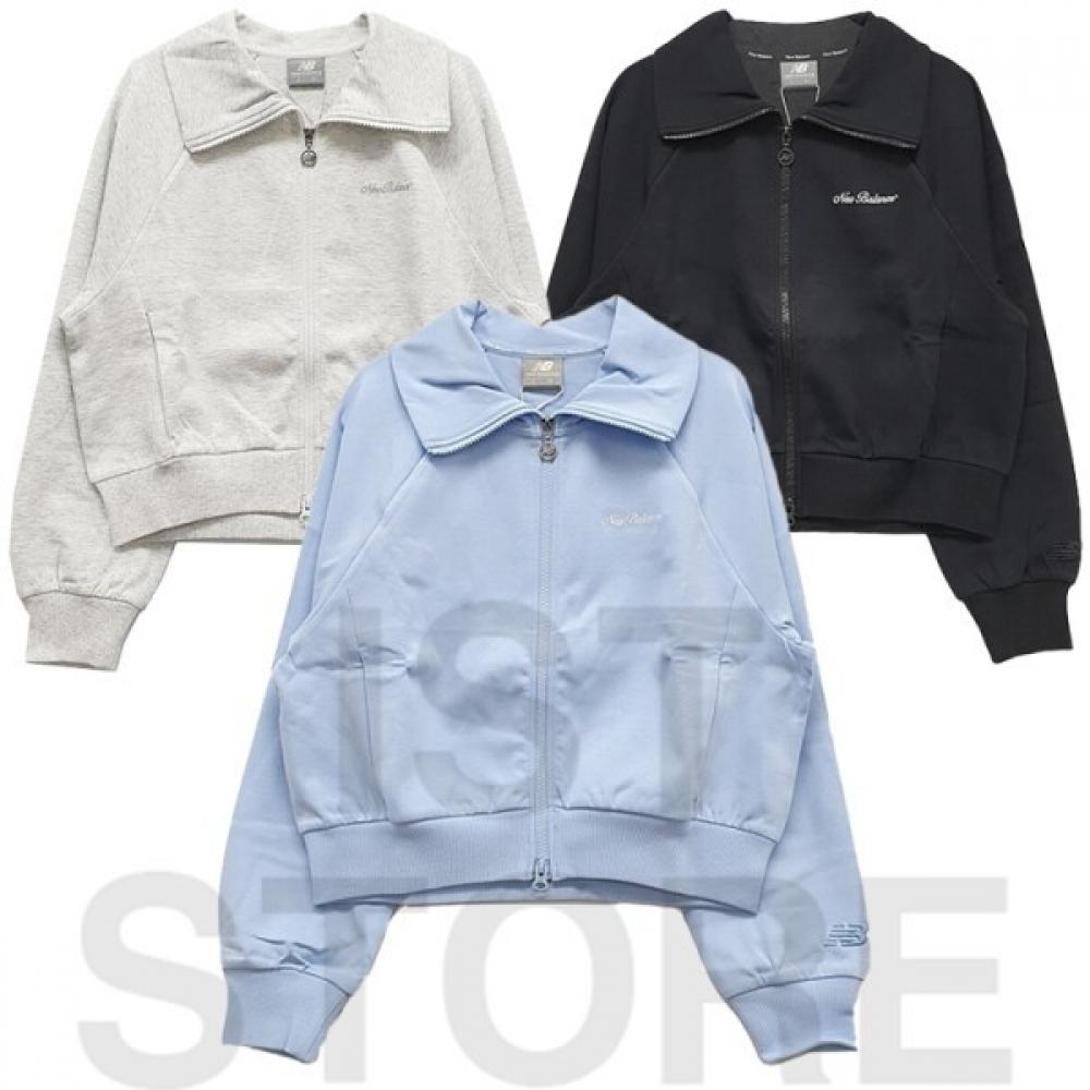 

New Balance T shirT Semi Oversized signaTure Collar Two Way Zip Up Nbmde1w202 (51)Light Blue/085(S)