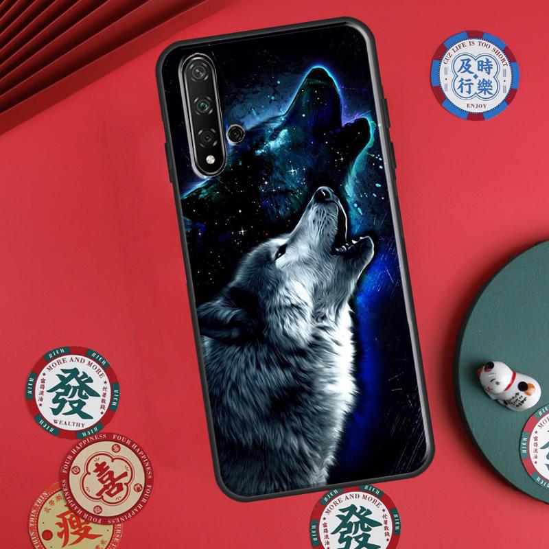Cute Galaxys Wolf For Huawei P60 Pro P30 P40 Lite Nova 7i 8i 11i 12i 12s 10 9 SE Y90 Y60 Y70 Y72 Y61 Y91 Case