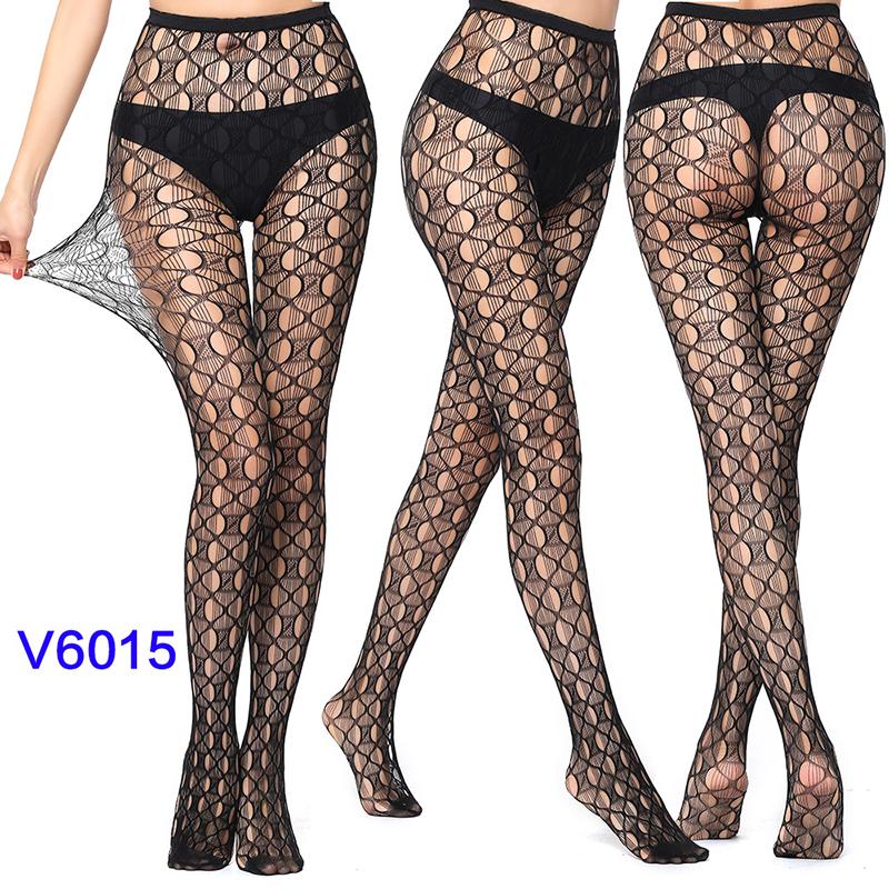 Frauen Jacquard Strumpfhosen Fischernetz Strümpfe Elastische Spandex Spitze Socken Atmungsaktive Seide