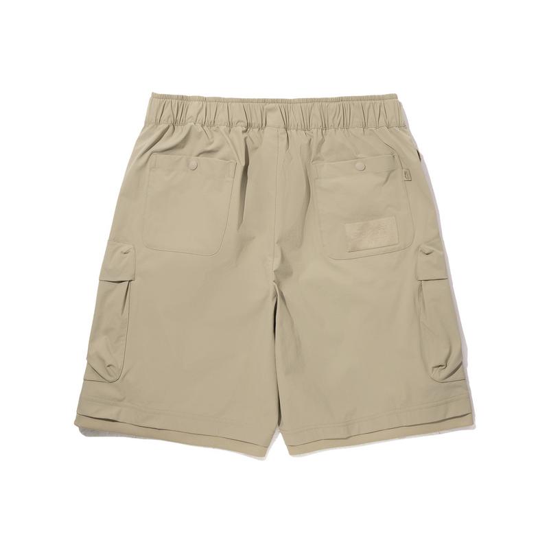 Li Ning Trendy Sports Series Simple Solid Color Loose Fit Casual Shorts Men shorts Fleece-Brown AKSV551-2