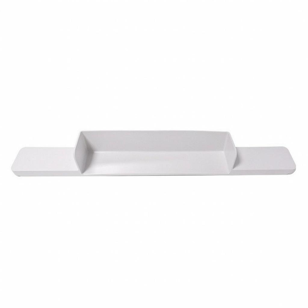 Garde-éclaboussures de baignoire Plateau Facile à Nettoyer Support de jouets de bain Rebord Offert