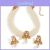 Set Animal Jewelry With Pearl Alloy Elements For Women Gift Decoration Givers