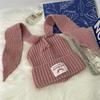 Knitted hat children's trendy brand design hot-selling autumn and winter warm niche personalized rabbit ear wool hat