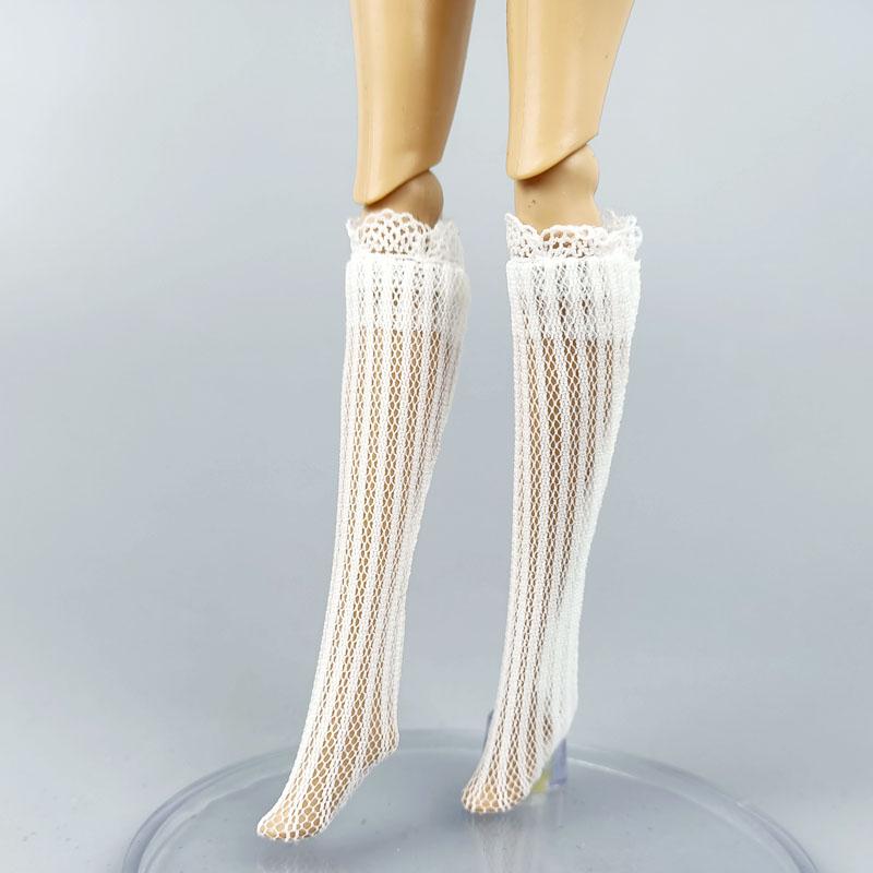 1pair Lace Socks For Blythe Doll Middle Tube Socks for Blythe High Thigh Over the Knee Stocking For Blythe Dolls Accessories Kids