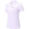 Official Knitted Short Sleeve Polo Shirt 2023 Summer New Golf Sports Bubble Fabric Top Women Tops Cloud-Purple A11W325121F-VT